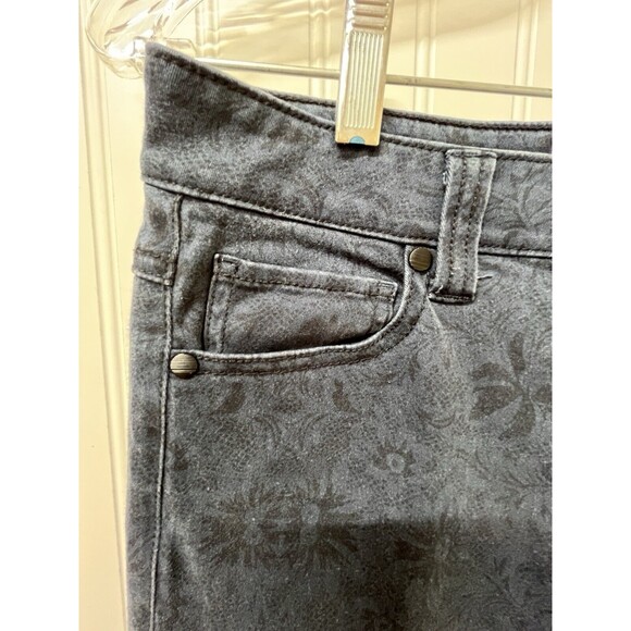 CAbi  Skinny Jeans Pacific Blue Curvy Lace Print Modern‎ Stretch COMFORT WM SZ 6 - Picture 3 of 12